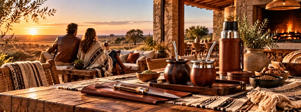 Argentine mate collection featuring handcrafted mates, bombillas, thermos flasks and leather accessories.