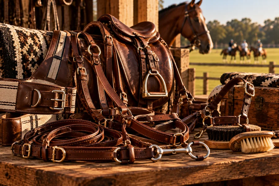Argentine horse tack and handcrafted leather equestrian equipment.